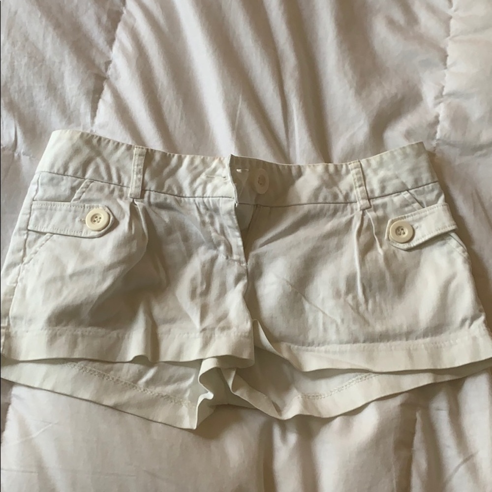 White lightweight shorts